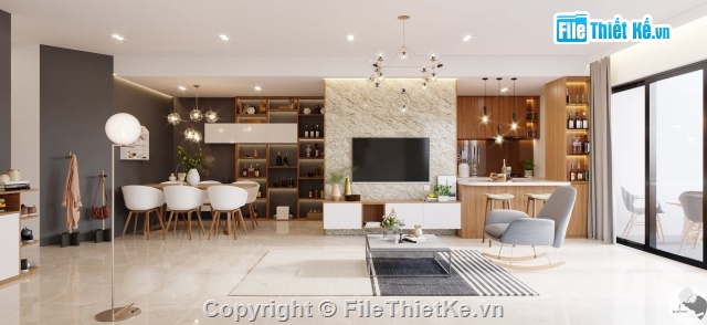 nội thất căn hộ,sketchup nội thất căn hộ,3dmax nội thất căn hộ,Sketch Up nội thất